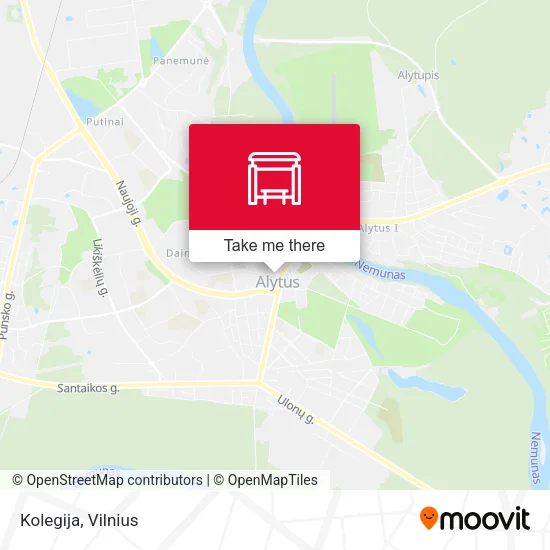 Карта Kolegija