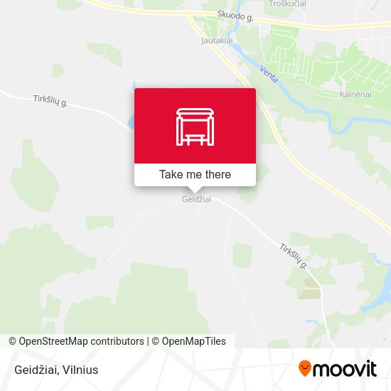 Карта Geidžiai