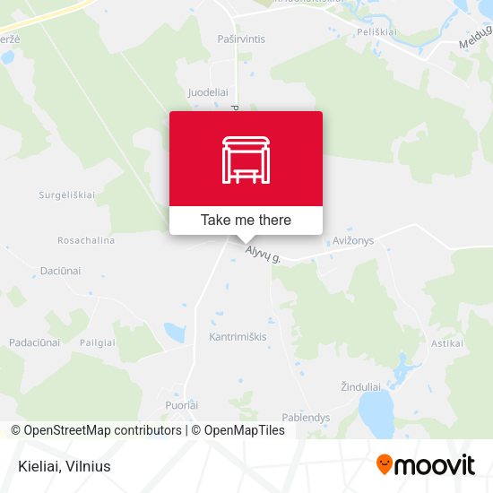 Карта Kieliai