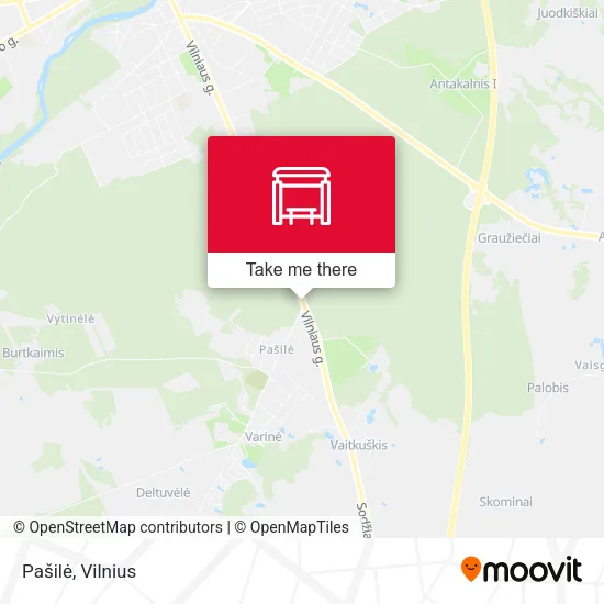Карта Pašilė