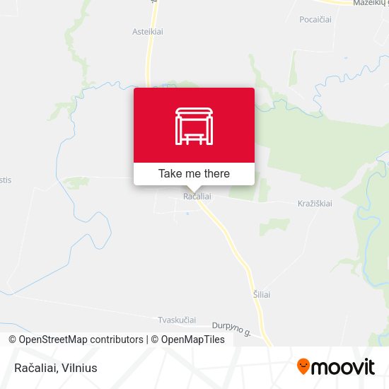 Карта Račaliai