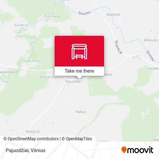 Карта Pajuodžiai