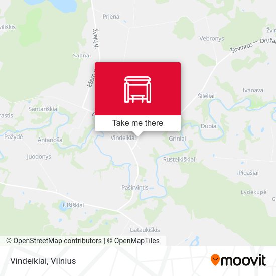 Карта Vindeikiai