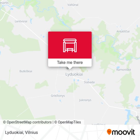 Карта Lyduokiai