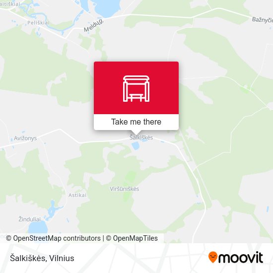Карта Šalkiškės