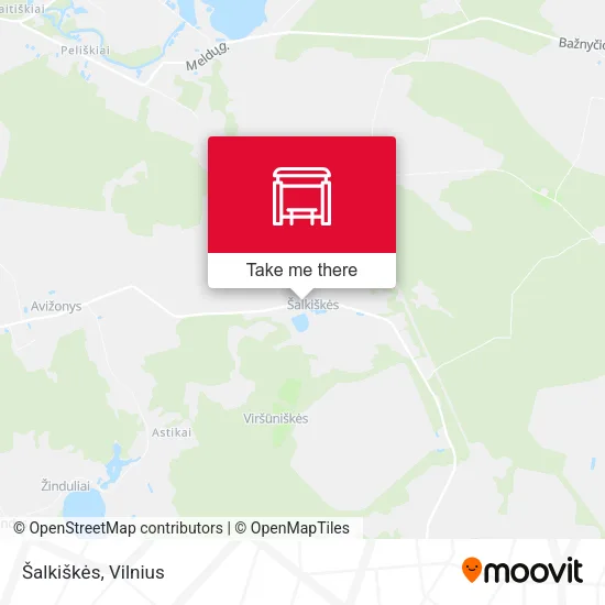 Карта Šalkiškės