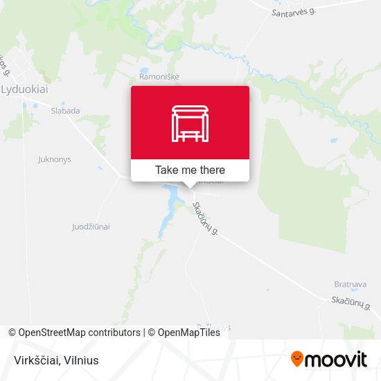 Карта Virkščiai