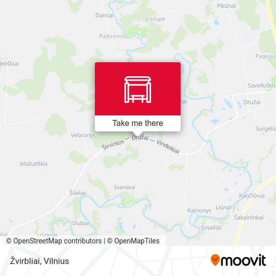Карта Žvirbliai