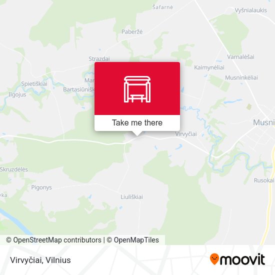 Карта Virvyčiai