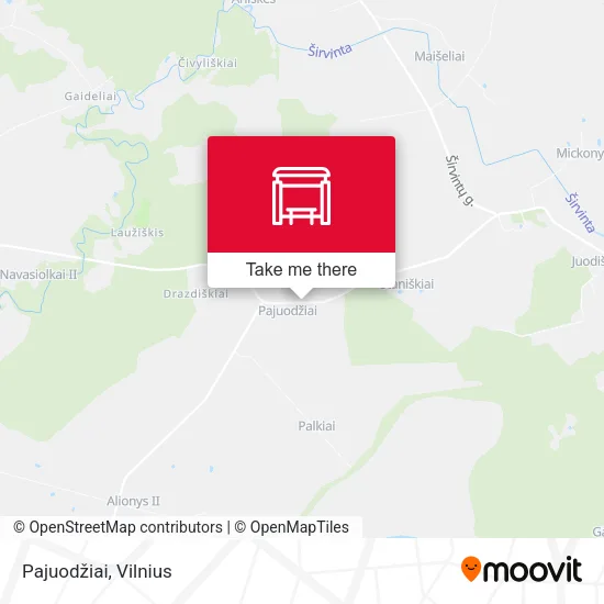 Карта Pajuodžiai