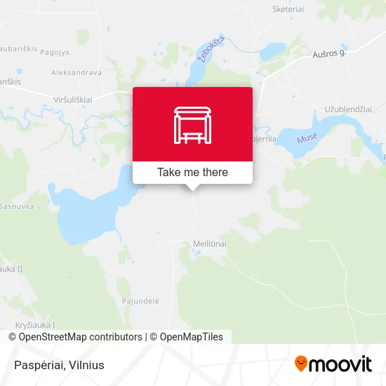 Карта Paspėriai