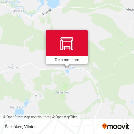 Карта Šalkiškės