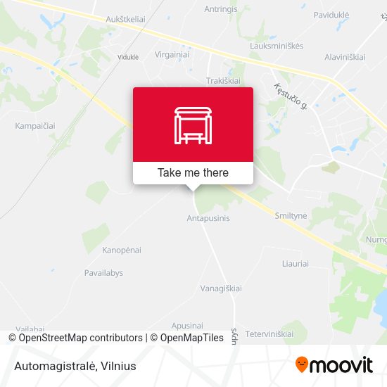 Карта Automagistralė