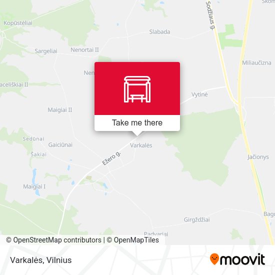 Карта Varkalės