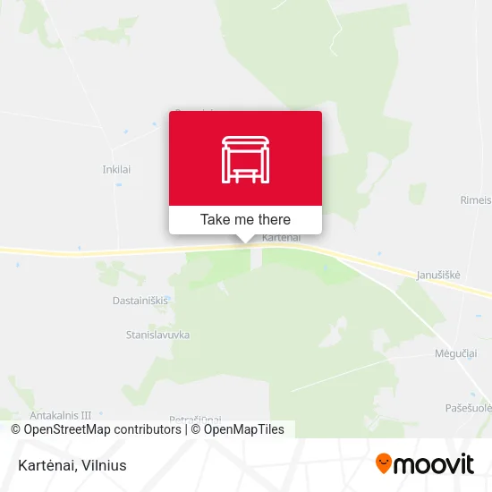 Карта Kartėnai