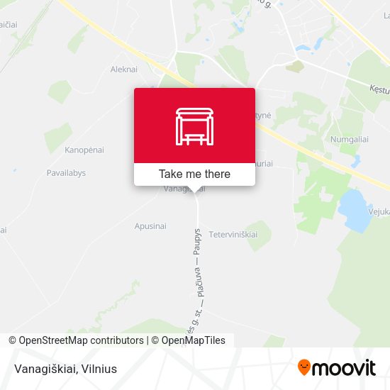 Карта Vanagiškiai