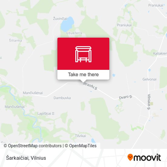 Карта Šarkaičiai