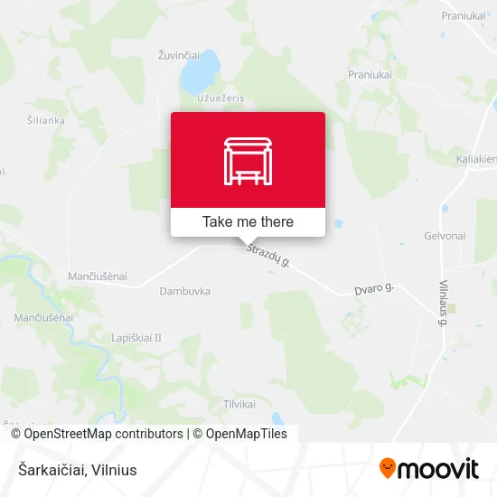 Карта Šarkaičiai
