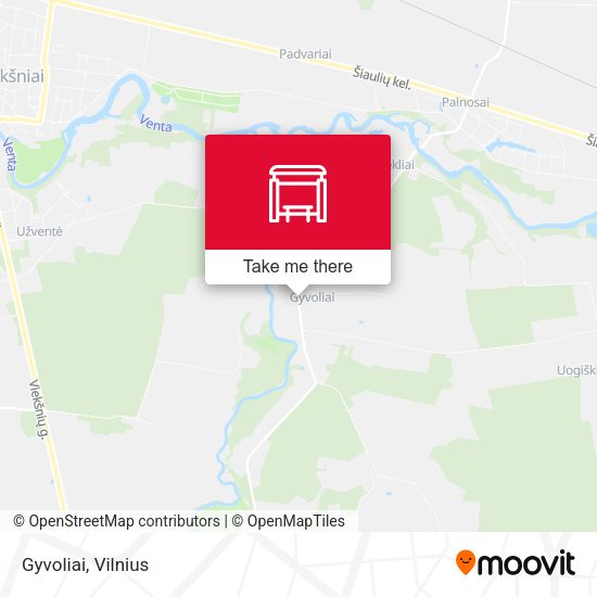 Карта Gyvoliai