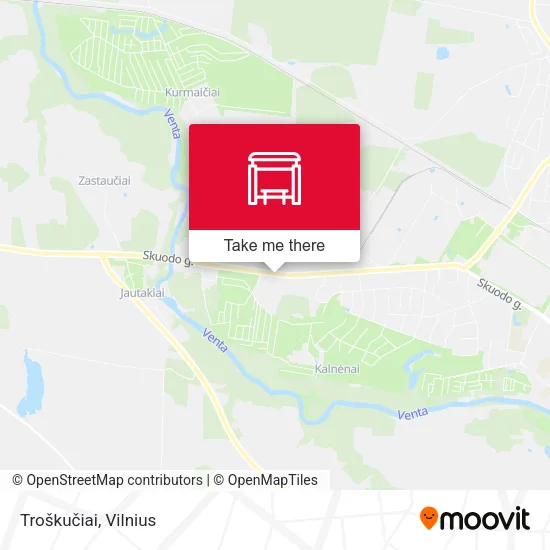 Карта Troškučiai