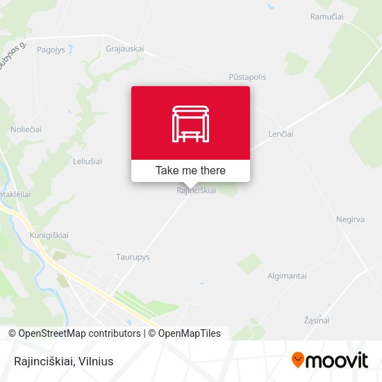 Карта Rajinciškiai