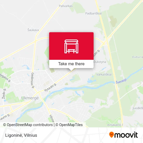 Карта Ligoninė