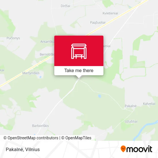 Карта Pakalnė