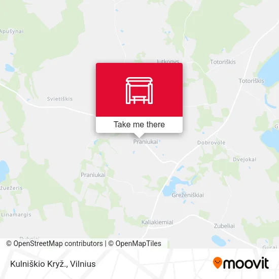 Карта Kulniškio Kryž.