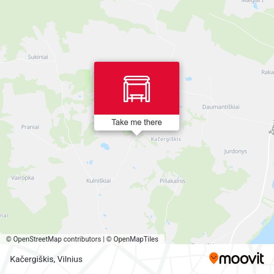 Карта Kačergiškis