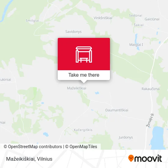 Карта Mažeikiškiai