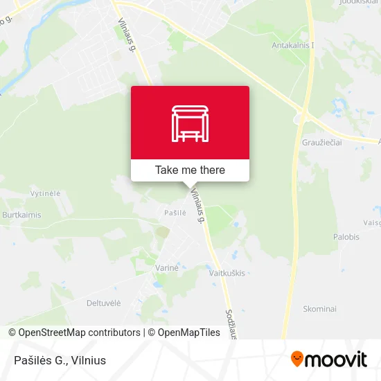 Карта Pašilės G.