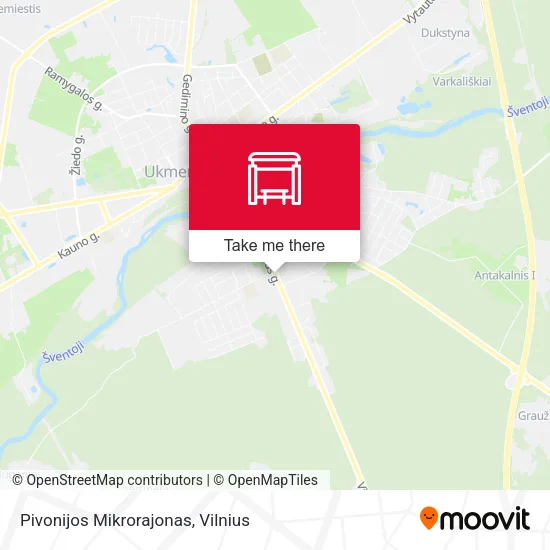 Карта Pivonijos Mikrorajonas