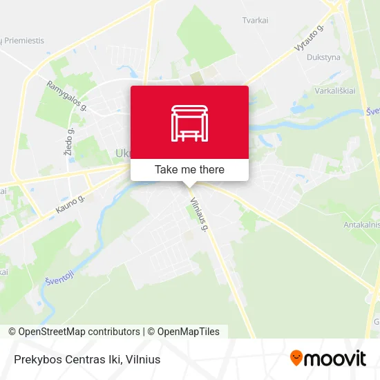 Карта Prekybos Centras Iki