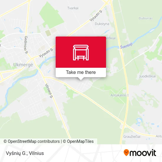 Карта Vyšnių G.