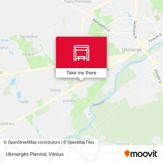 Карта Ukmergės Pieninė