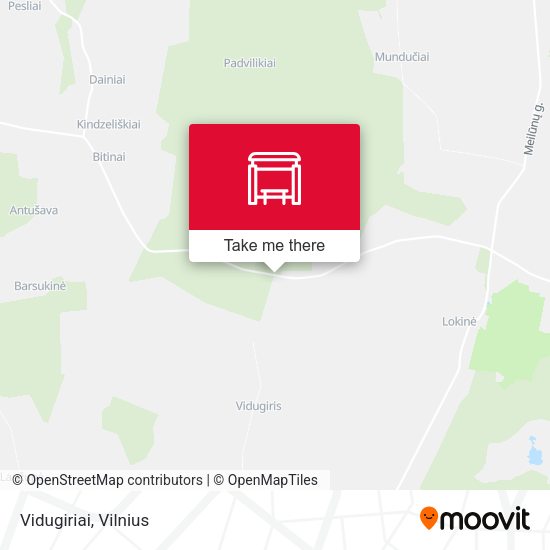 Карта Vidugiriai