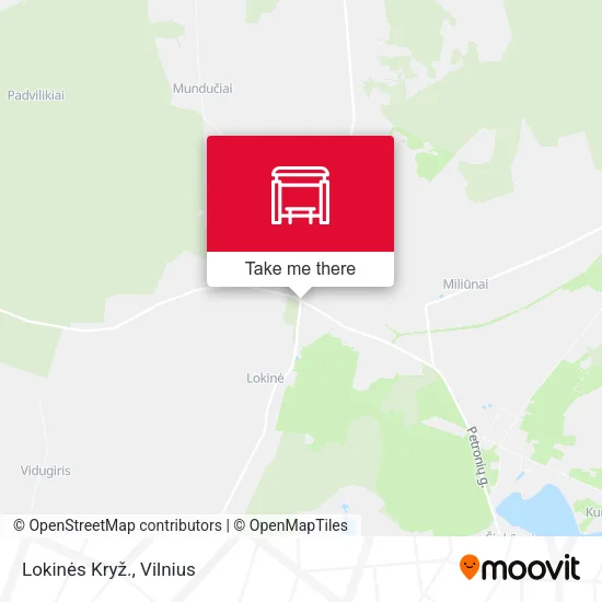 Карта Lokinės Kryž.
