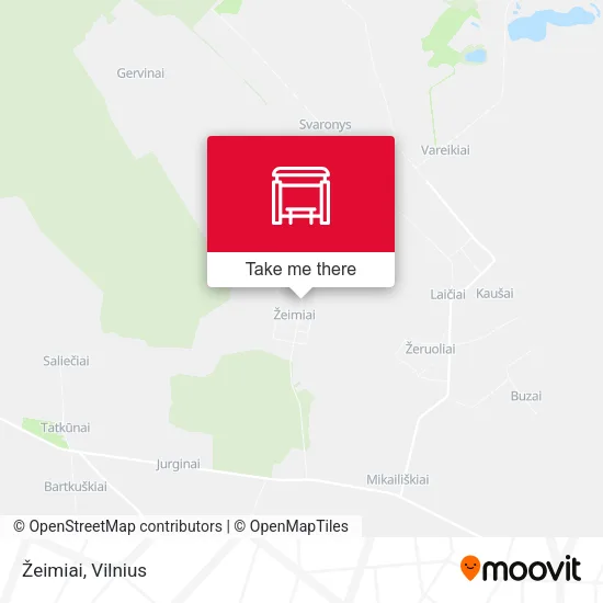 Карта Žeimiai
