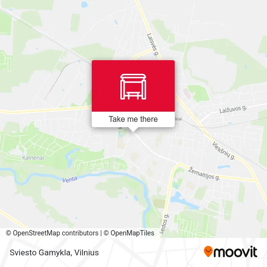Карта Sviesto Gamykla