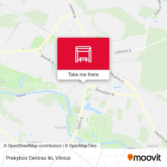 Карта Prekybos Centras Iki