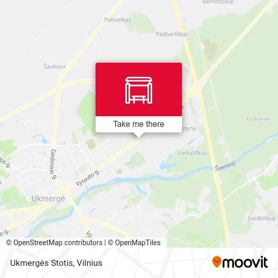 Ukmergės Stotis map