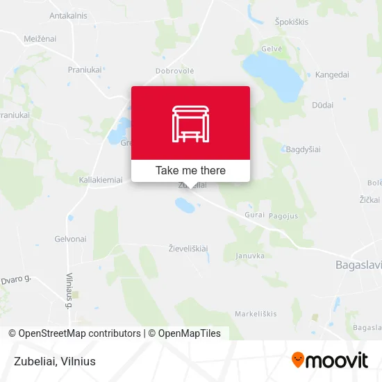 Карта Zubeliai