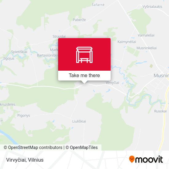 Карта Virvyčiai