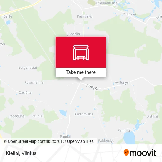 Карта Kieliai
