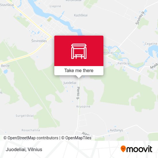 Карта Juodeliai