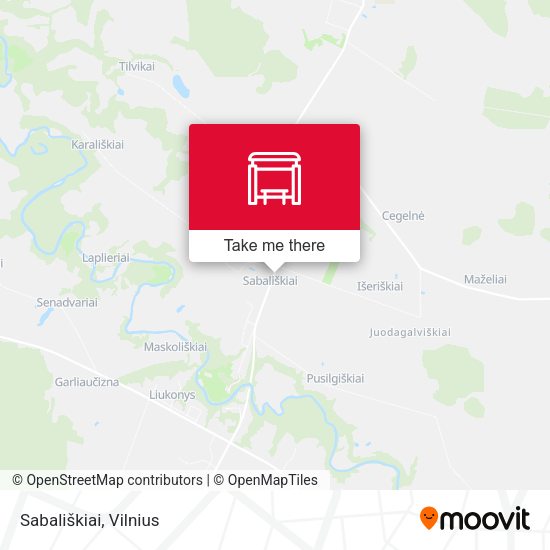 Карта Sabališkiai