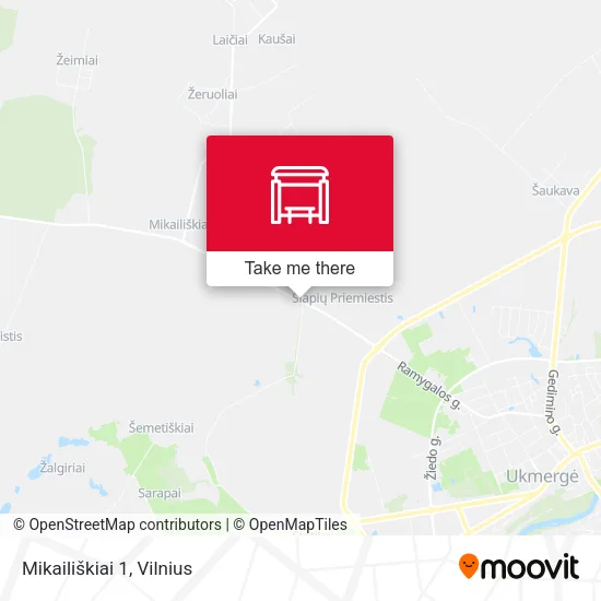 Карта Mikailiškiai 1