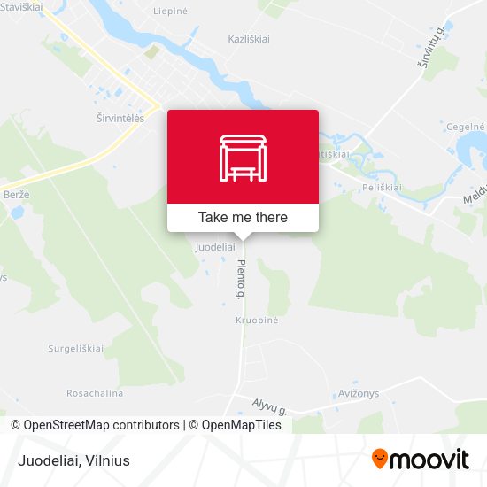 Карта Juodeliai