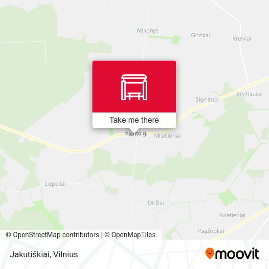 Карта Jakutiškiai