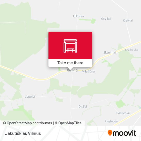Карта Jakutiškiai